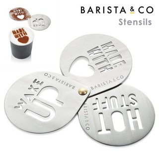 《齊洛瓦鄉村風雜貨》BARISTA&CO 咖啡拉花模具組 可可粉噴花模 粉篩模 裝飾板 拉花模 印花模