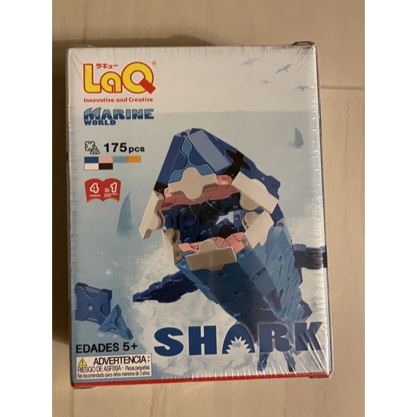 日本laq立體積木鯊魚