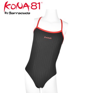 【酷吶81 KONA81】專業競賽型女童泳裝 GLBT G 08 黑