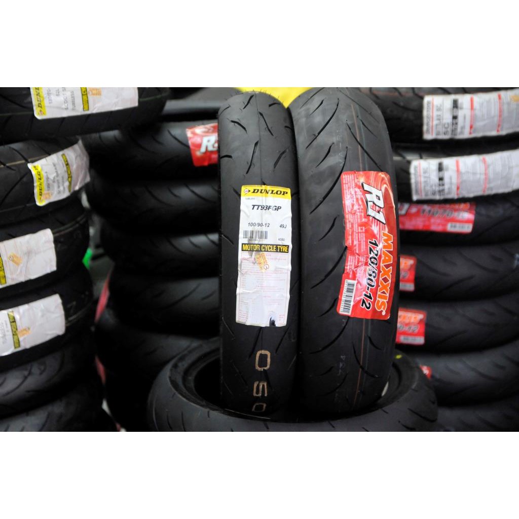 麻豆東樺 免運當日出貨dunlop Tt93 100 90 12 配maxxis R1 120 80 12 蝦皮購物