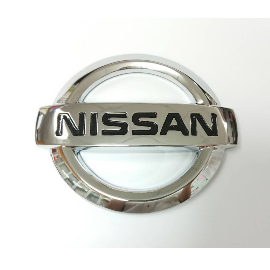 圓夢工廠  Nissan 後車箱 鍍鉻銀 車標 廠標 logo 標誌 尺寸 長106mm 高 90mm