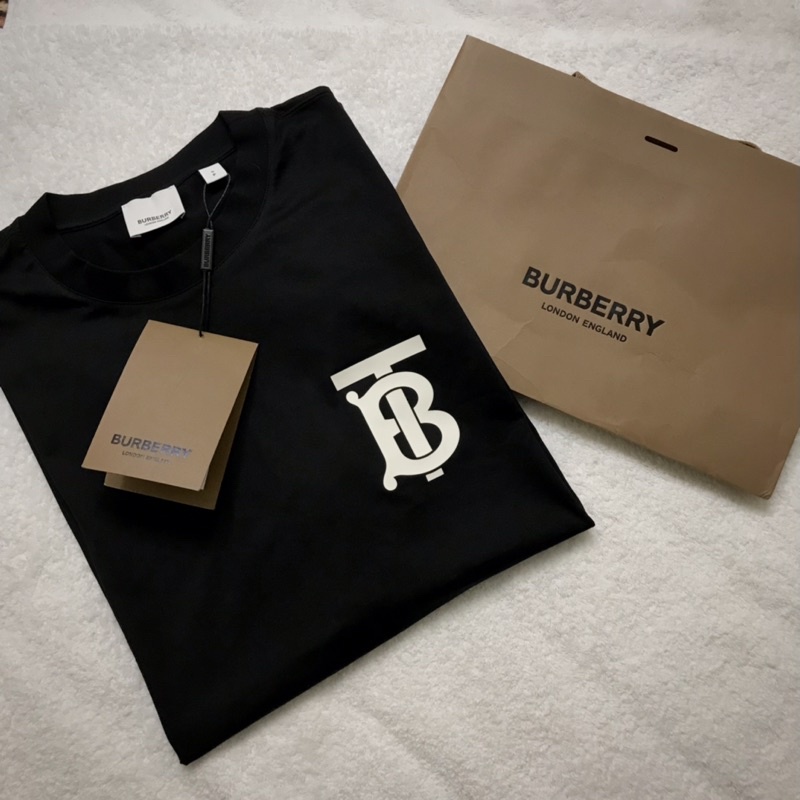 📢近新含吊 Burberry銷售量最高的百搭熱門款❤️Burberry 新款TB Logo短袖T恤 S os 正品