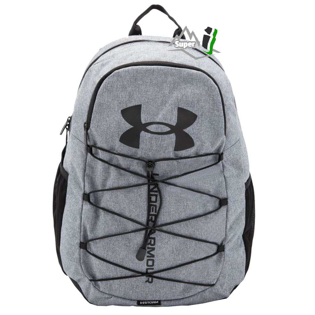 「i」【現貨】UNDER ARMOUR 灰 UA Hustle Sporte健身 運動 戶外 登山 旅行 筆電包 後背包