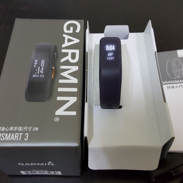 GARMIN Vivosmart 3 智慧健身心率手環(2018/5/28購入)神秘紫S/M