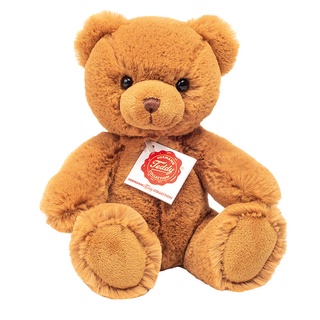 泰迪熊專賣店正版泰迪熊【HERMANN TEDDY泰迪熊】德國赫爾曼泰迪熊玩偶公仔絨毛娃娃泰迪熊快樂軟毛小泰迪熊(棕)