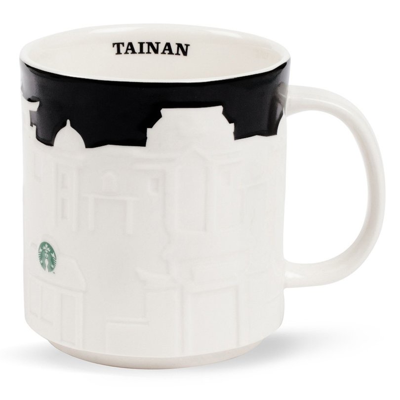 Starbucks 台灣星巴克 2014 黑浮雕 魅力浮雕台南 TAINAN 城市杯 馬克杯16oz ~全新~