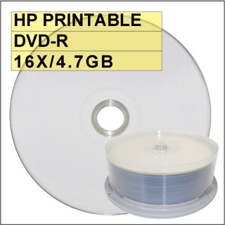【台灣製造 可列印】 25片- HP PRINTABLE DVD-R 16X 4.7G 可列印空白光碟片/燒錄片