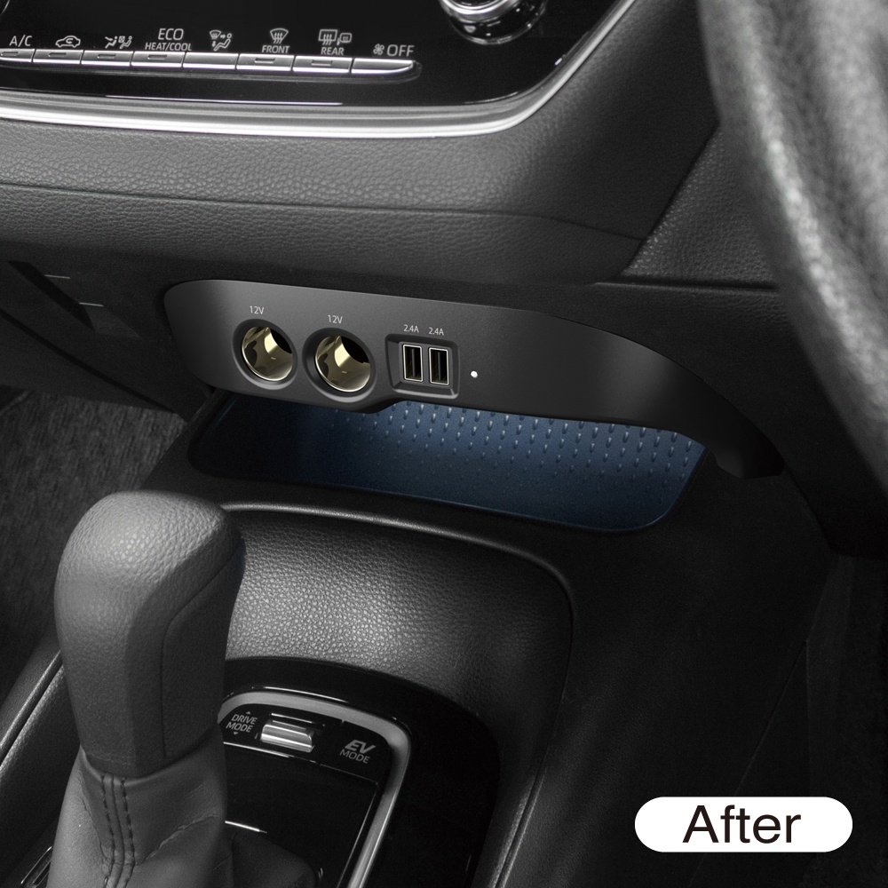 《日本精品代購》槌屋 Corolla 專用 點菸器USB擴充座 含氣氛燈 Auris Sport Altis