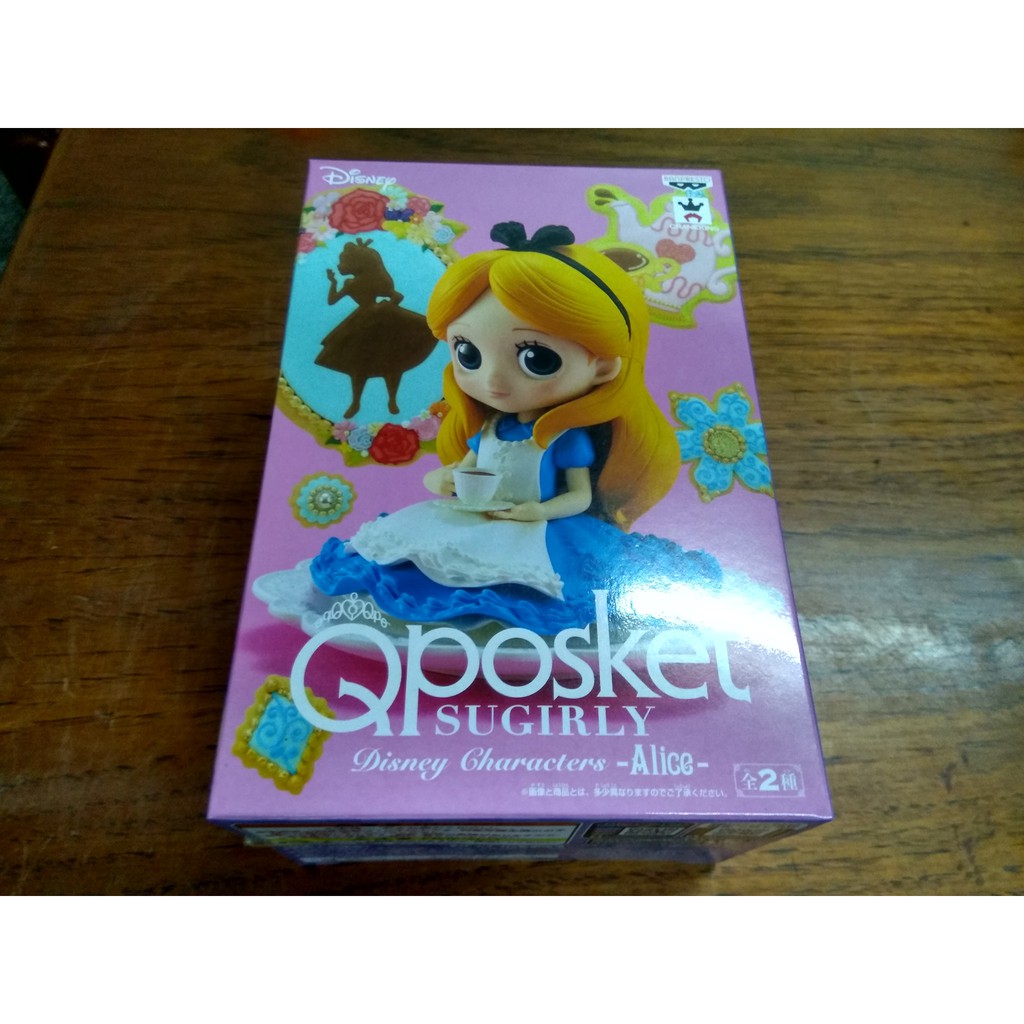 現貨 日版 景品 Q-POSKET QPOSKET SUGIRLY 迪士尼 愛麗絲 下午茶 單售 A款 原色版