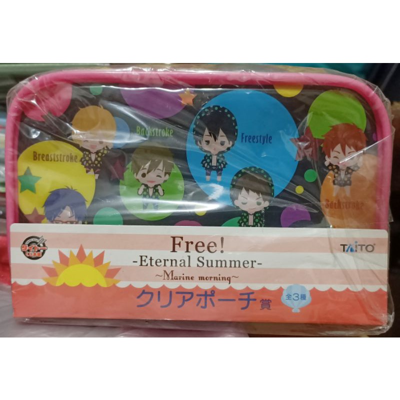 超級絕版品 日空版 日版 一番賞 Free! Marine C賞 化妝包 收納包 七瀨遙 松岡凛 山崎宗介 橘真琴