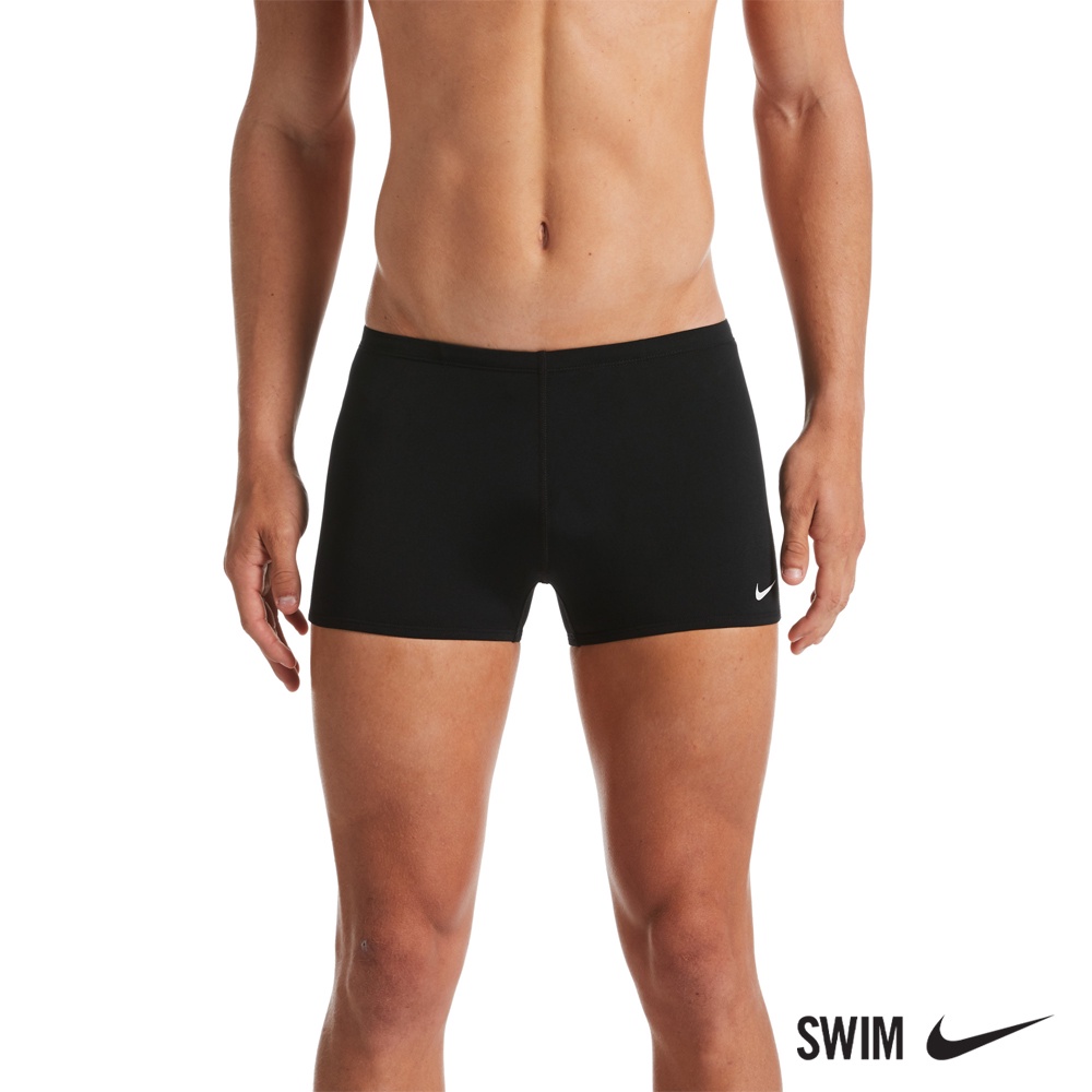 NIKE SWIM 成人男性四角泳褲 Poly Solid 黑 NESSA002-001