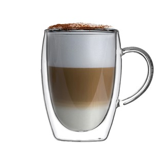 【現貨】耐熱 雙層玻璃 馬克杯 350ml 隔熱杯 咖啡杯 玻璃杯 水杯 企業採購 商務禮品 生日禮物 交換禮物