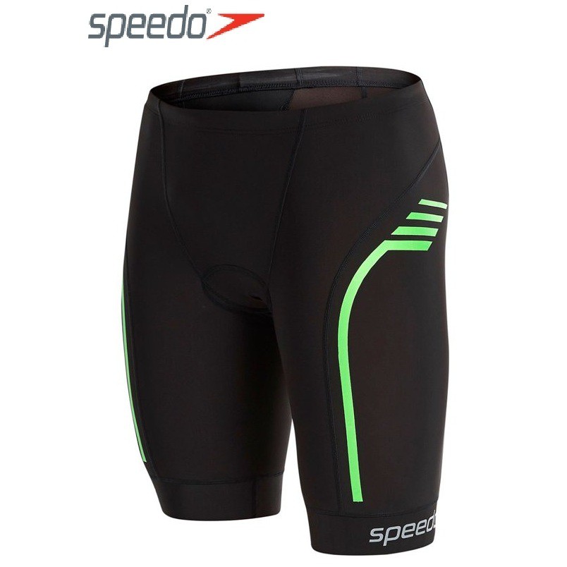 ~有氧小舖~SPEEDO 新款 3T鐵人三項運動專用泳褲 三鐵短褲 Comp 三鐵衣 黑-綠