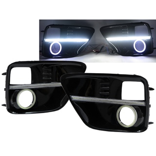 卡嗶車燈 適用於 SUBARU 速霸陸 IMPREZA 硬皮鯊 WRX STI 14-16 COB LED 霧燈蓋