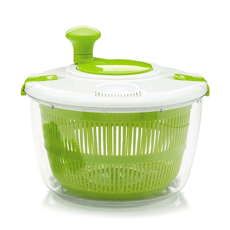 Dk 蔬菜沙拉旋轉器脫水器洗衣機烘乾機清潔水果籃服務碗容器廚房小工具
