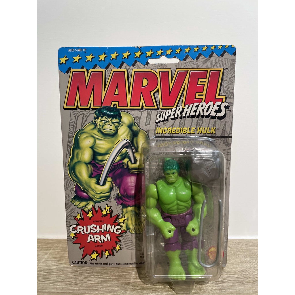 TOYBIZ 1993年 THE INCREDIBLE Hulk 浩克 吊卡 未拆封 老物浩克 美式吊卡 MARVEL