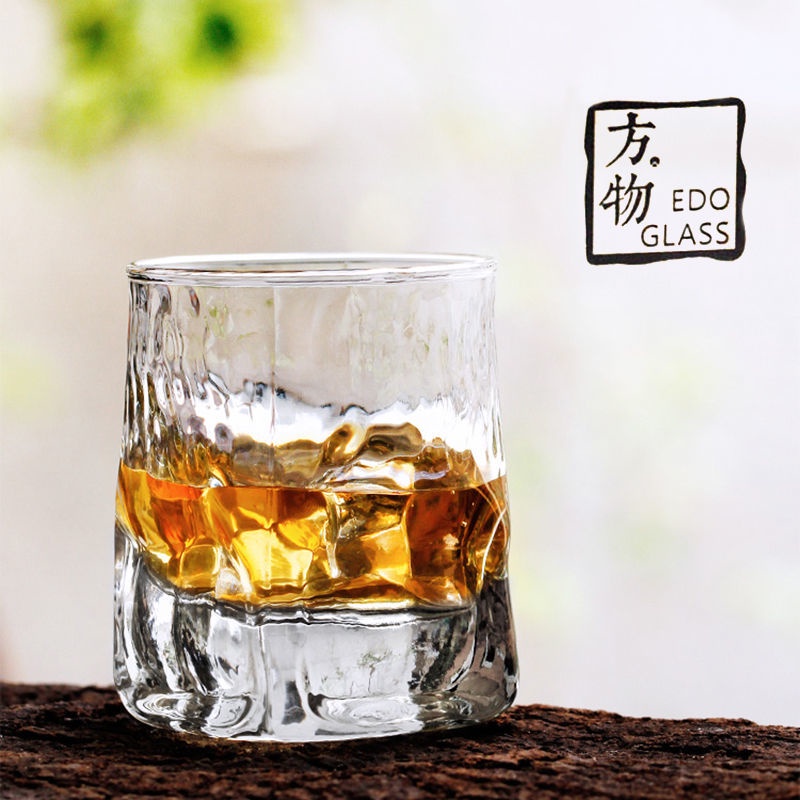 《茶望物》EDO GLASS方物杯 江戶硝子杯日式酒杯威士忌杯 小眾ins伴手禮木盒
