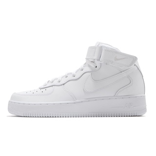 Nike 休閒鞋 Air Force 1 Mid 07 全白 中筒 經典款 男鞋 魔鬼氈【ACS】 CW2289-111