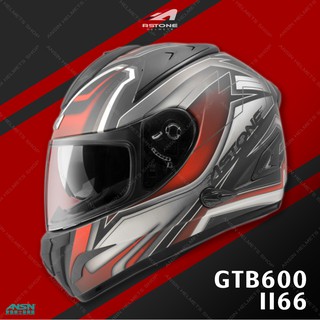 [安信騎士] 法國 ASTONE GTB 600 II66 平黑紅 全罩 安全帽 內墨片 GTB600