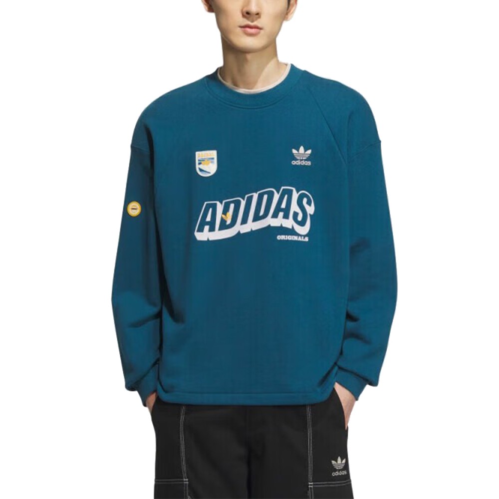 ADIDAS 男 ORIGINALS WS SWEAT CREW M 流行 休閒圓領T(長)IN0974 廠商直送