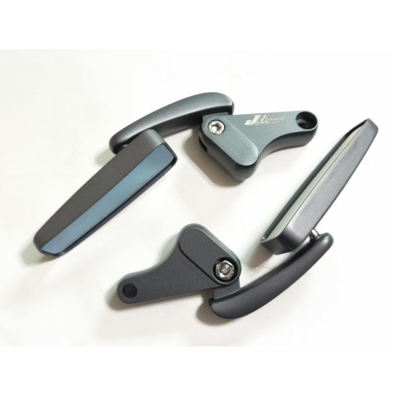 【JS瑞祥】 MP640-C 日式牛角長方鏡 通用型 鐵灰 後視鏡 後照鏡 照後鏡