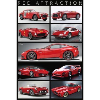 HC - 跑車系列 RED ATTRACTION 臺灣製1000片優質夜光拼圖 1000-006N