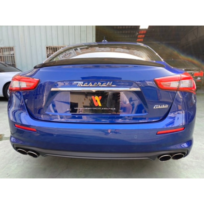 威鑫汽車精品 瑪莎拉蒂 Maserati Ghibli &amp;SQ4專用碳纖維尾翼 紋路漂亮 貼合度很好 W款一支7500元