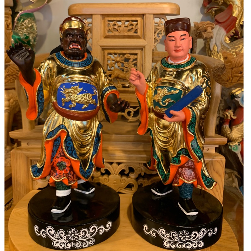 8寸8 文武判官一對 蝦皮購物