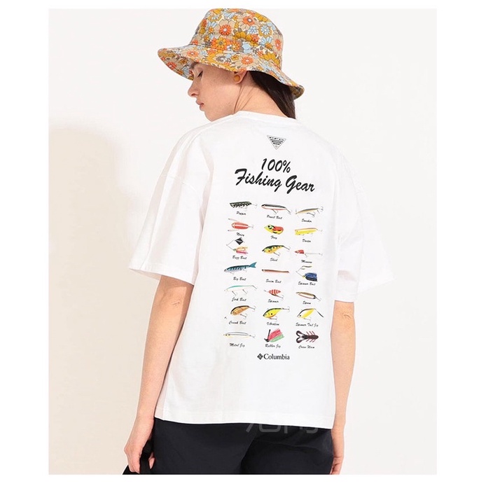 Columbia x BEAMS 聯名PFG Logriver Tee 釣魚圖鑑短袖T恤新款衣男女款代購| 蝦皮購物