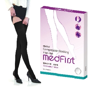 Medfirst 醫療彈性襪 大腿襪 140D 黑色 (S號~XL號)【杏一】