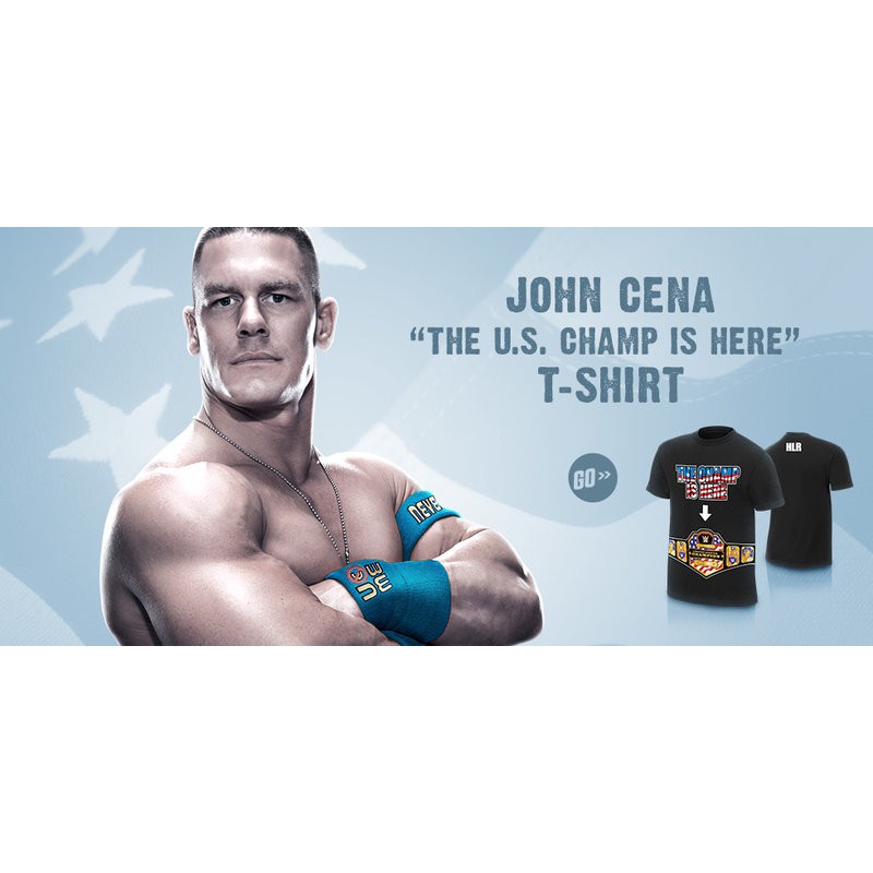 ☆阿Su倉庫☆WWE摔角 John Cena The US Champ is Here T-Shirt 美國冠軍在此最新