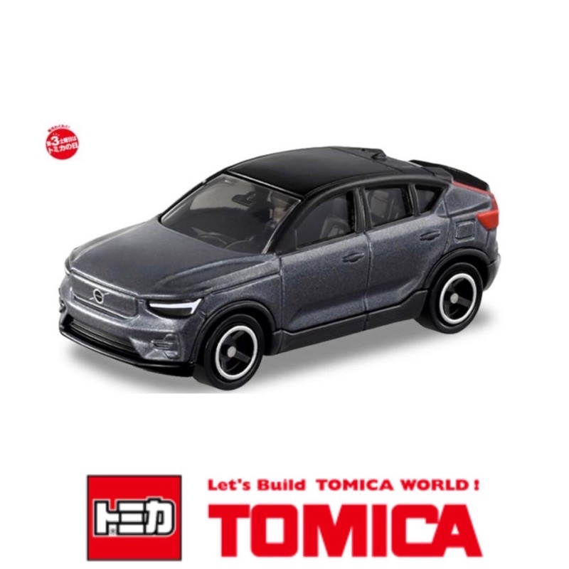 Tomica No. 22 多美 小汽車  Volvo 富豪 C40 Recharge電動車 2022年 新車貼