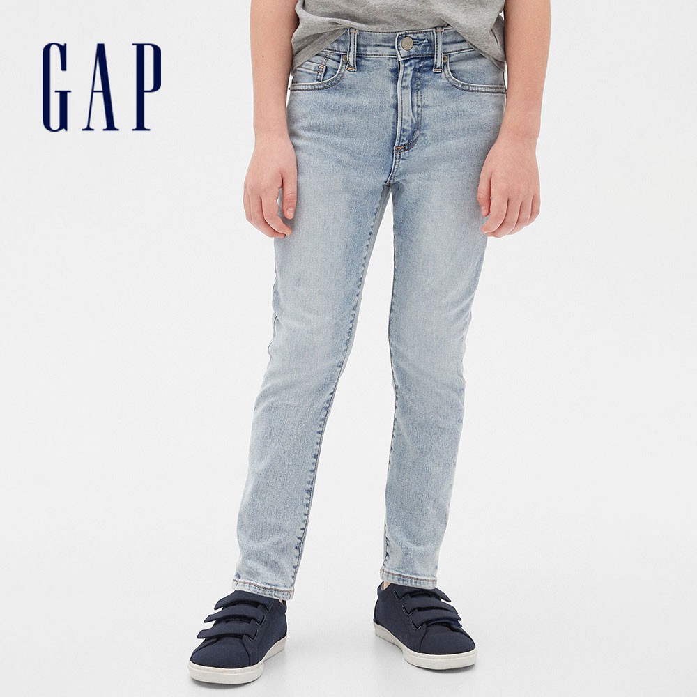 Gap 男童裝 時尚水洗牛仔褲-淺色水洗(540213)