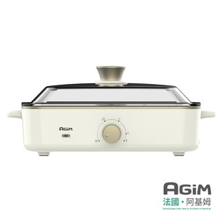 【法國-阿基姆AGiM】全屏發熱多功能電烤爐 燒烤盤 電烤盤(HY-610-WH)
