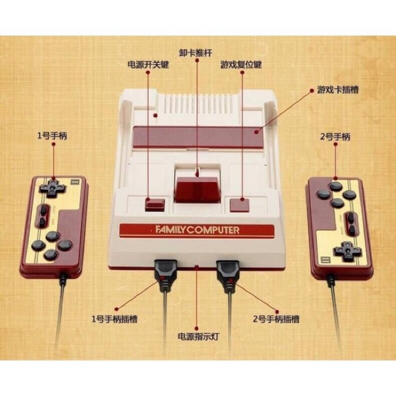 任天堂 紅白機 30年復刻版 主機內建100種遊戲 附贈一卡帶內建132種遊戲