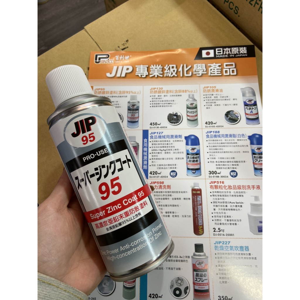 JIP系列 JIP-95 95%以上鋅粉 超耐久防鏽鍍鋅塗料噴漆 超強防銹效果 抗腐蝕