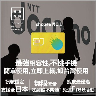 新升級究極版本日本4g無限吃到飽不降速網卡sim卡softbank上網卡網路卡wifi卡漫遊卡docomo Jp01 蝦皮購物
