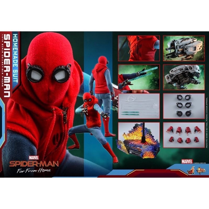 全新未拆 Hot Toys - MMS552-《蜘蛛人:離家日》蜘蛛人(自製戰衣版) Spider-Man