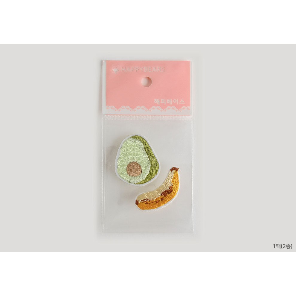 韓國材料 『刺繡燙布貼－酪梨&amp;香蕉』 【The Cozy樂可】