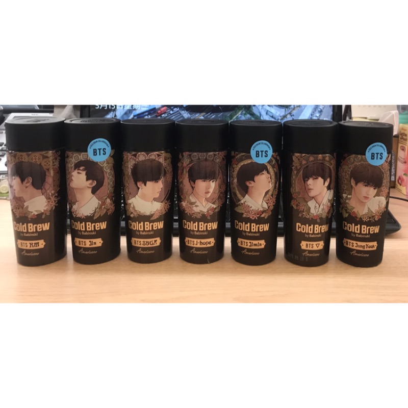 BTS防彈包裝咖啡空罐 已被預購（限定下標者）