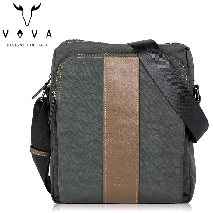 VOVA 樂活系列直式大斜背包/側背包 VA121S04GY 灰色