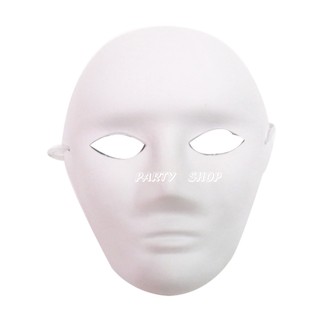 N67_彩繪面具_白色紙槳面具(可彩繪)