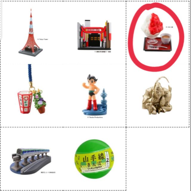 🔰【客預定請勿下標】海洋堂 東京 山手線 第二彈 扭蛋 日暮里駅 草莓牛奶刨冰 食玩 模型 擺飾 收藏 玩具