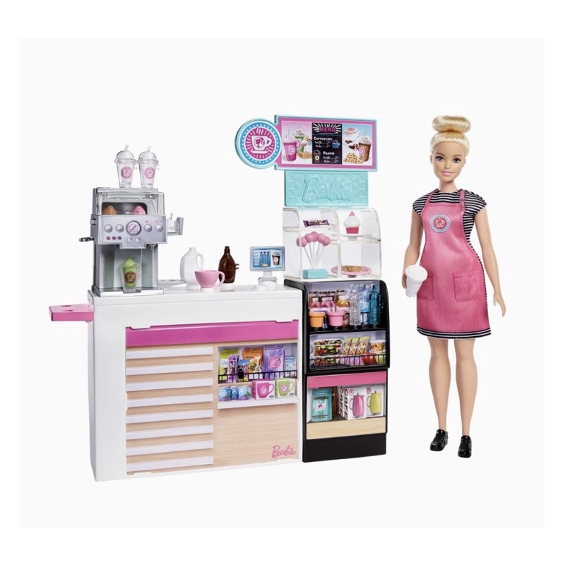 ⭐️特價芭比職業系列Barbie Cafe☕️品味咖啡店芭比娃娃埸景禮盒