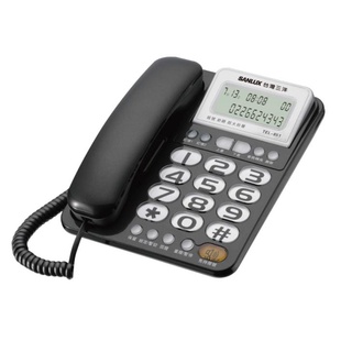 【通訊達人】【免運費/含稅價】 SANLUX台灣三洋TEL-851來電顯示有線電話_話筒增音/和弦鈴聲/超大鈴聲/大字鍵