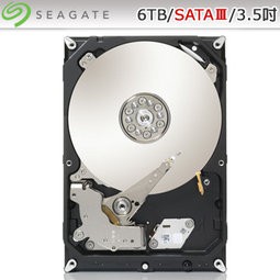 Seagate 3.5吋 SATAⅢ6TB 7200轉 桌上型電腦硬碟 三年保