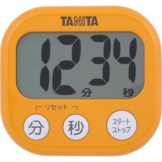 【小胖日貨】現貨 日本 TANITA 大螢幕顯示 100分計 電子計時器 ◎橘色◎TD-384-OR