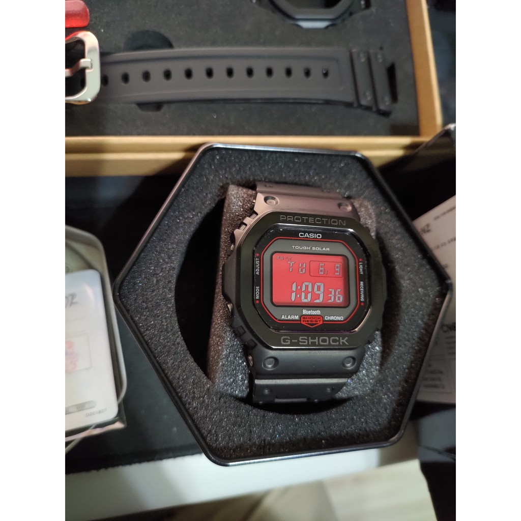 CASIO G-SHOCK  GW-B5600AR 電波錶  改鈦合金