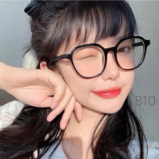 眼鏡 男女適用 抗藍光眼鏡 多邊膠框大方框眼鏡 平光眼鏡 平框鏡 抗藍光 眼鏡