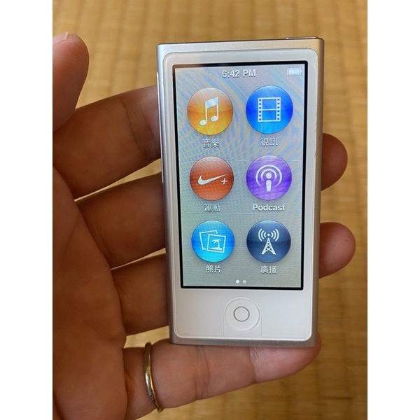 【OZ Apple Museum】絕版 近全新 銀色 iPod nano 7、mp3、古董收藏、學生在校使用